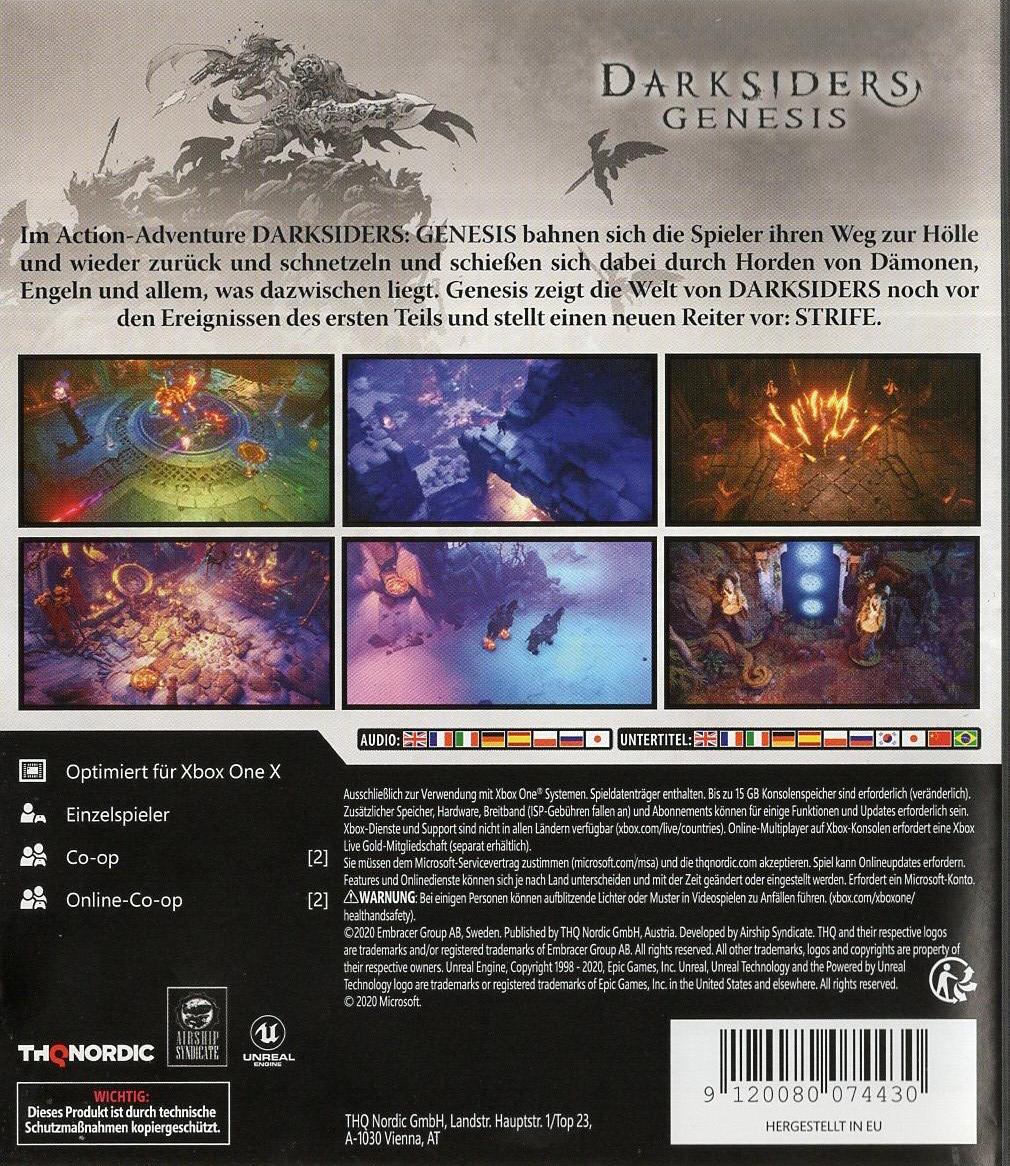 Darksiders Genesis - Xbox One Rückseite