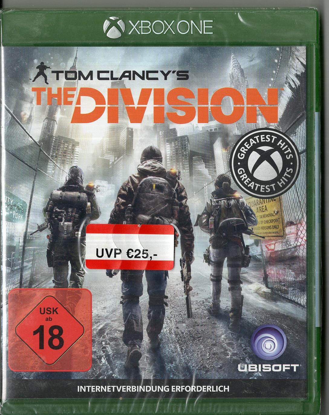 Tom Clancy's The Division - Xbox One - Neu Vorderseite