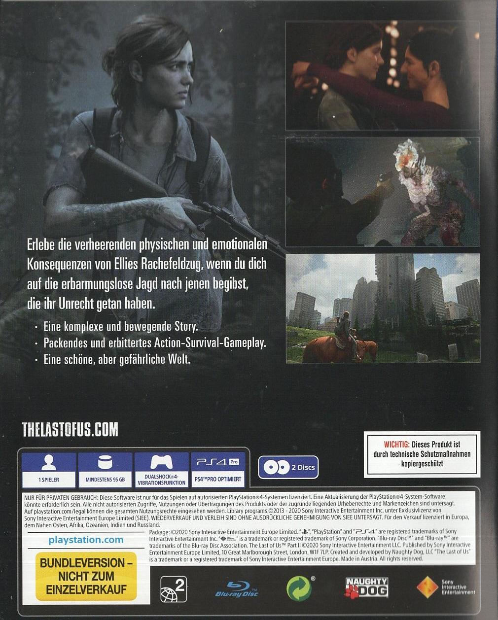 The Last of Us Part II - PlayStation 4 Rückseite