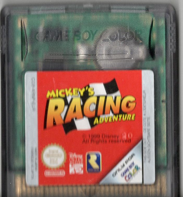 Mickey's Racing Adventure - Game Boy Color - Modul Vorderseite
