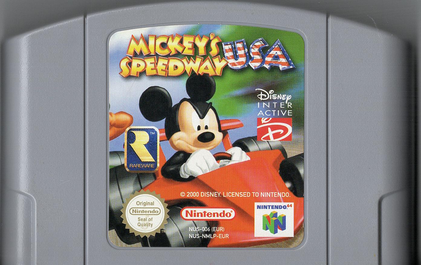 Mickey's Speedway USA - Nintendo 64 - Modul Vorderseite