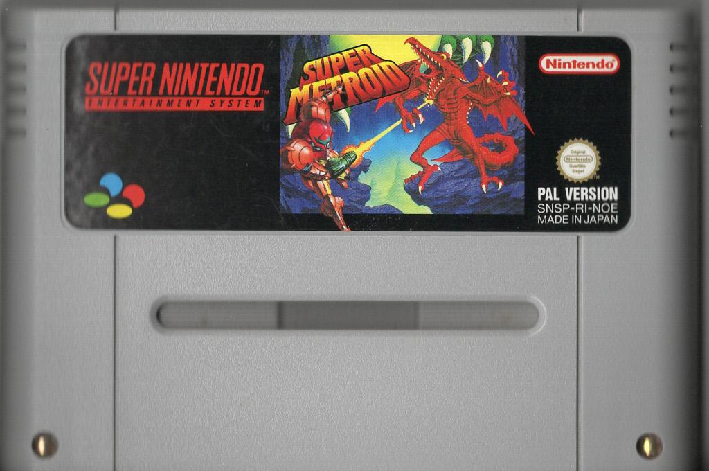 Super Metroid - Super Nintendo - Modul Vorderseite