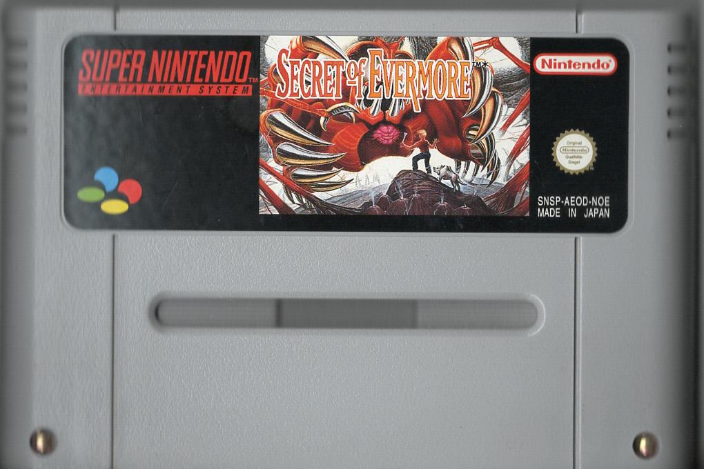 Secret of Evermore - Super Nintendo - Modul Vorderseite