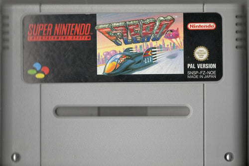 F-Zero - Super Nintendo - Modul Vorderseite