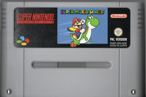 Super Mario World - Super Nintendo - Modul Vorderseite