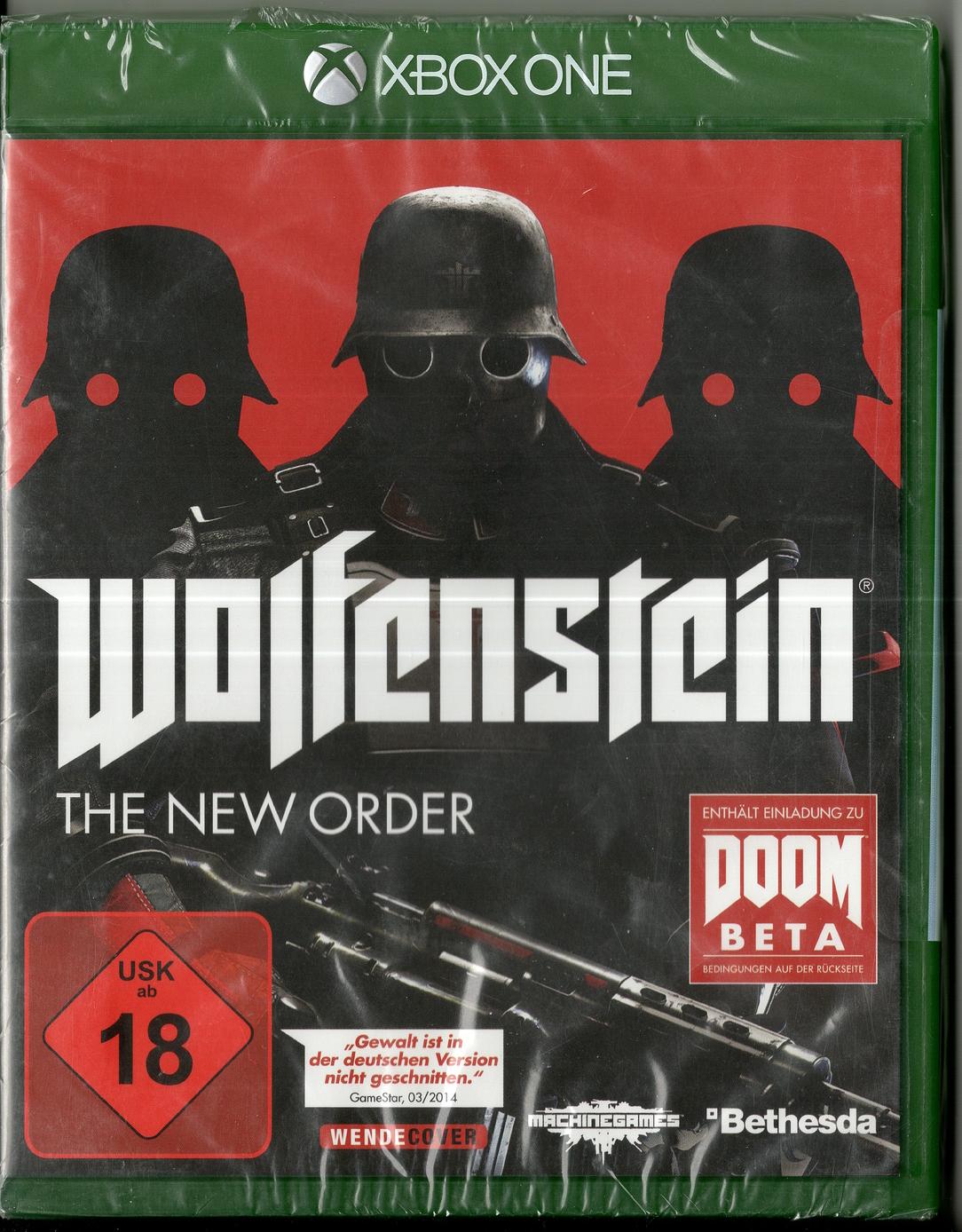 Wolfenstein: The New Order - Xbox One - Neu Vorderseite