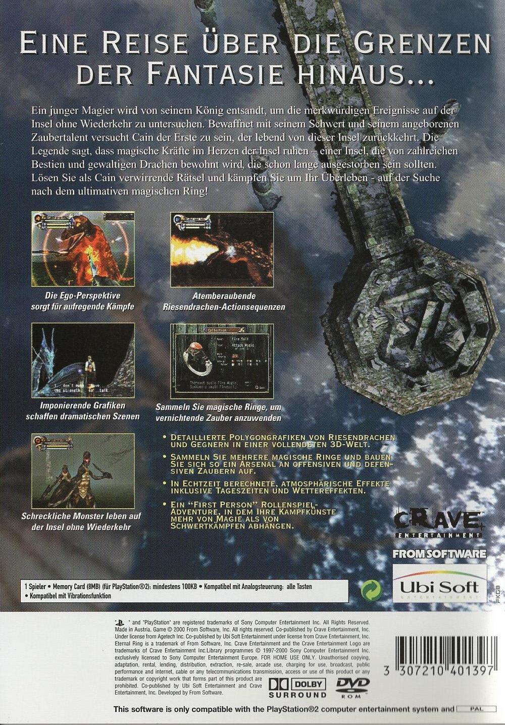 Eternal Ring - PlayStation 2 Rückseite