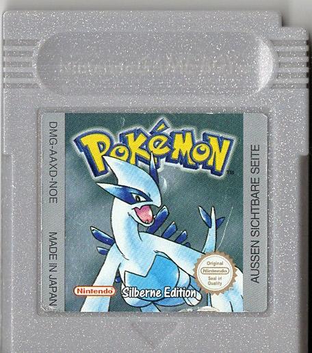 Pokémon Silberne Edition - Game Boy Color - Modul Vorderseite
