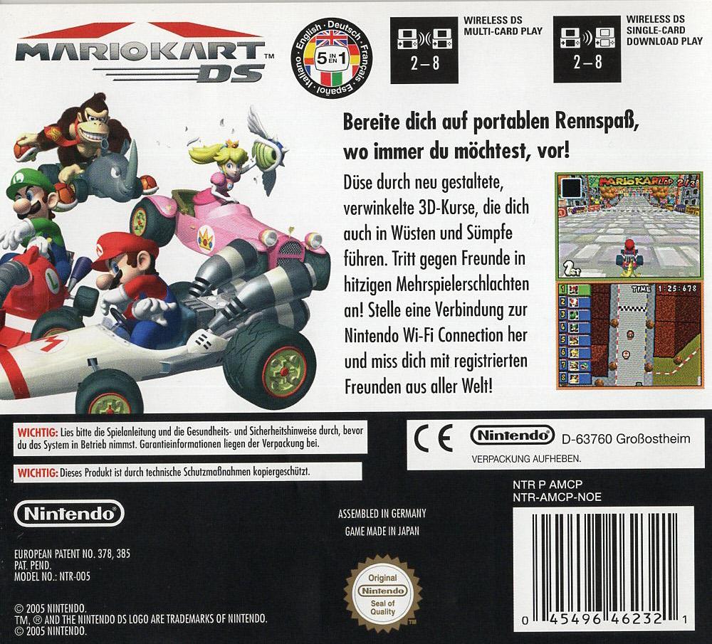 Mario Kart DS - Nintendo DS Rückseite