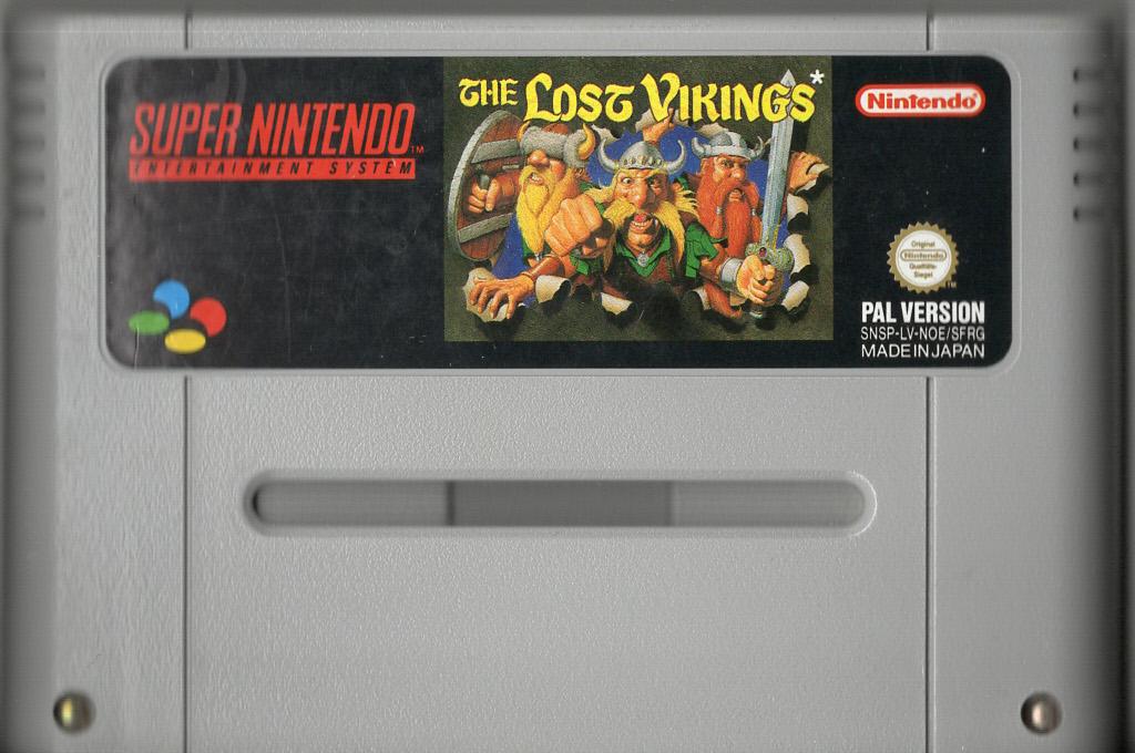 The Lost Vikings - Super Nintendo - Modul Vorderseite