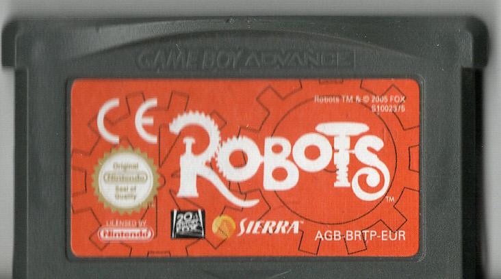 Robots - Game Boy Advance - Modul Vorderseite