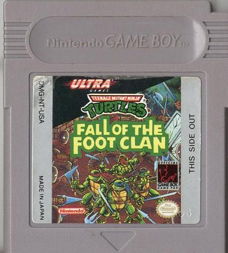Teenage Mutant Ninja Turtles: Fall of the Foot Clan - Game Boy - Modul Vorderseite
