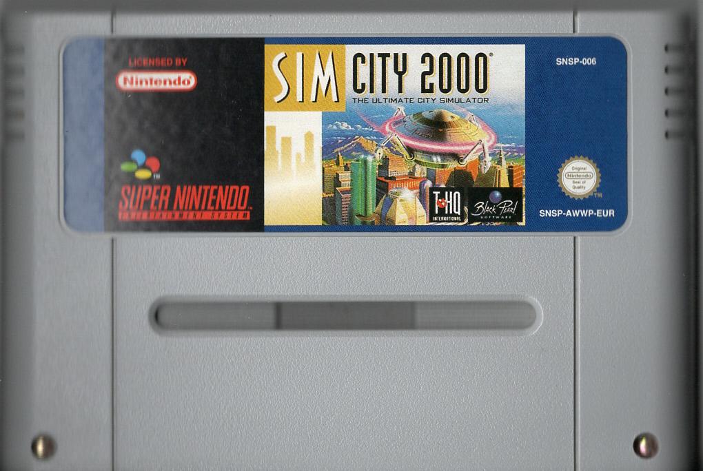 SimCity 2000 - Super Nintendo - Modul Vorderseite