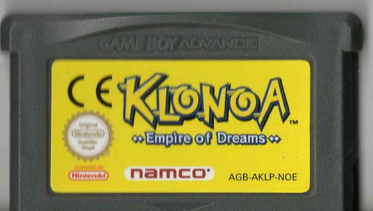 Klonoa: Empire of Dreams - Game Boy Advance - Modul Vorderseite