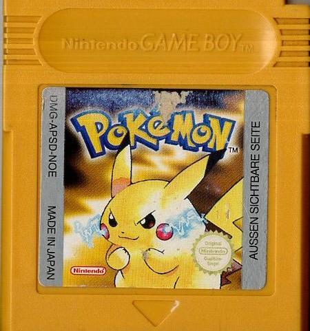 Pokémon Gelbe Edition: Special Pikachu Edition - Game Boy - Modul Vorderseite