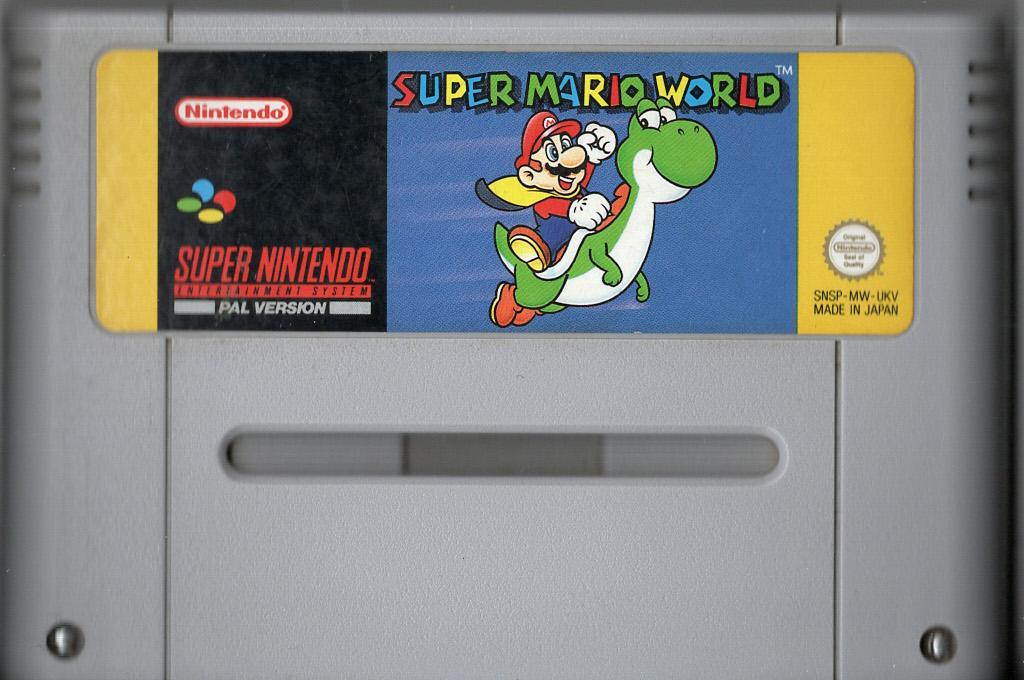 Super Mario World - Super Nintendo - Modul Vorderseite