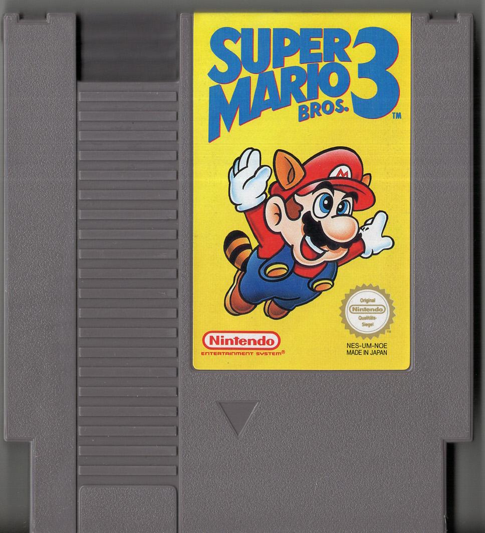 Super Mario Bros. 3 - Nintendo Entertainment System - Modul Vorderseite