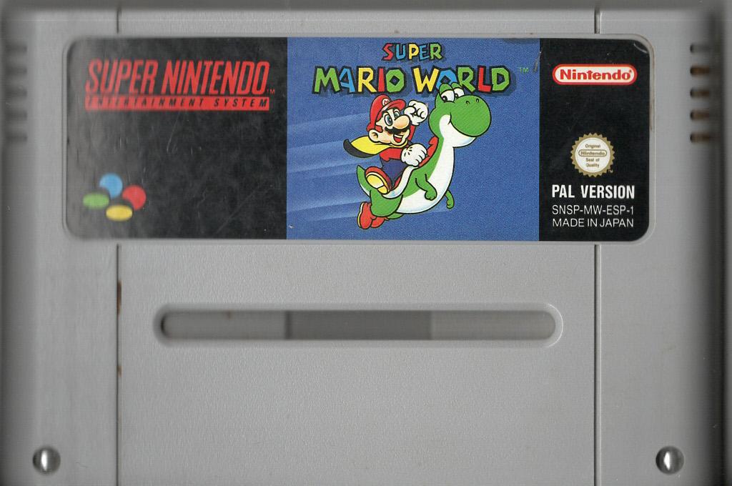 Super Mario World - Super Nintendo - Modul Vorderseite