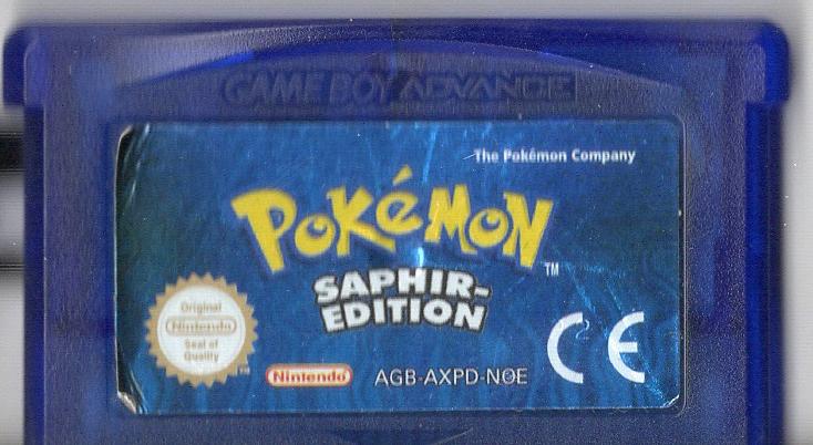 Pokémon Saphir-Edition - Game Boy Advance - Modul Vorderseite
