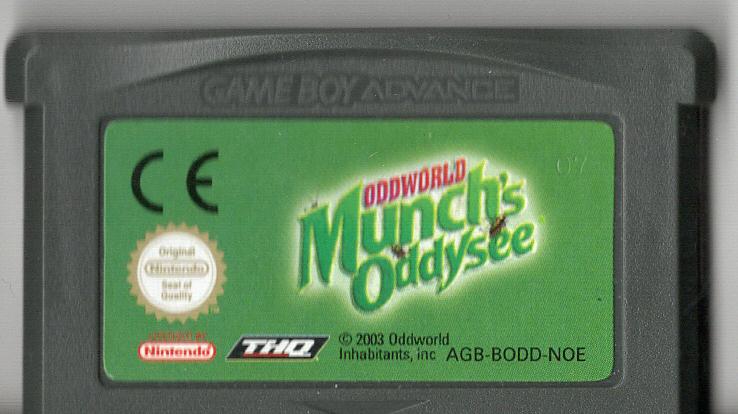 Oddworld: Munch's Oddysee - Game Boy Advance - Modul Vorderseite