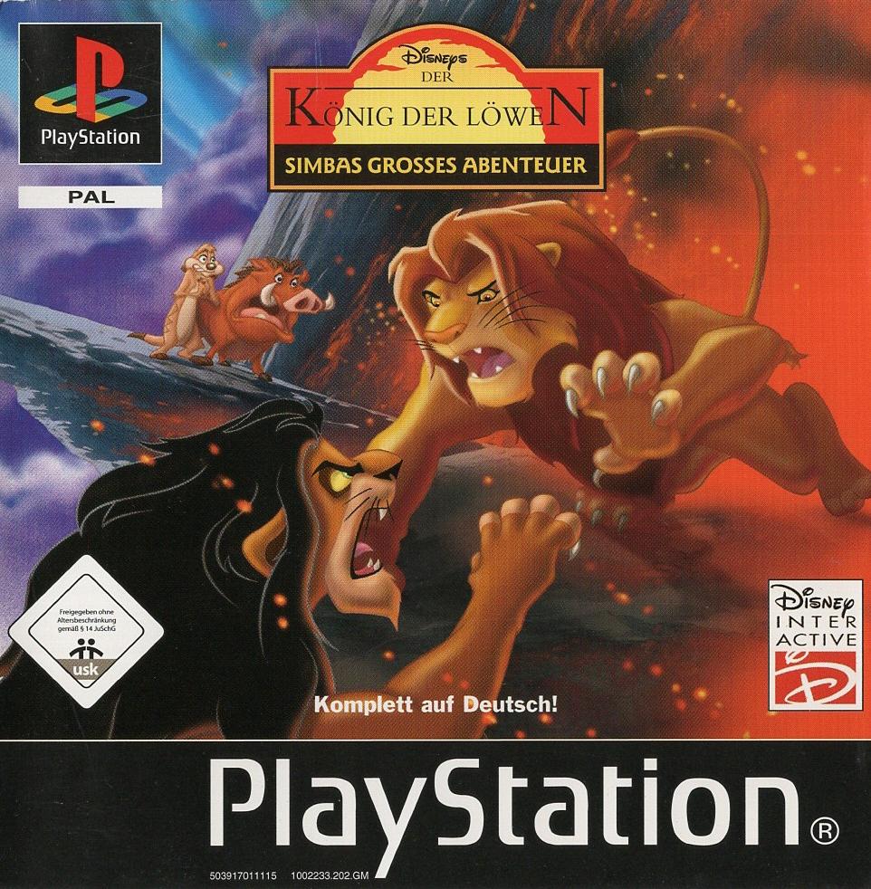 Der König der Löwen: Simbas Großes Abenteuer - PlayStation 1 Vorderseite