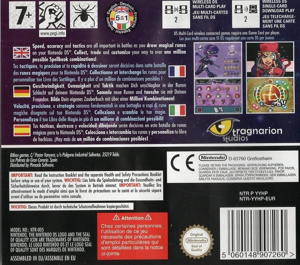 Doodle Hex - Nintendo DS Rückseite