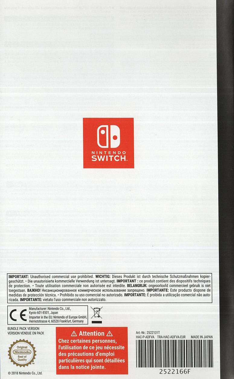Nintendo Labo Toy-Con 02: Robot Kit - Nintendo Switch Rückseite