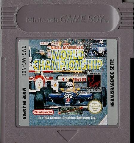 Nigel Mansell's World Championship - Game Boy - Modul Vorderseite
