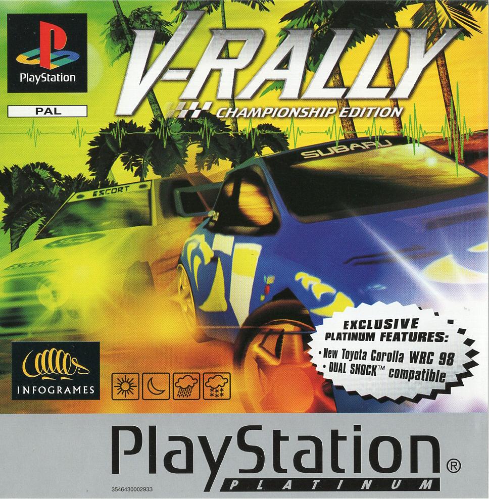 V-Rally Championship Edition - PlayStation 1 Vorderseite