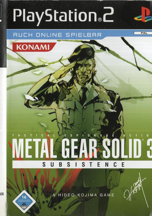Metal Gear Solid 3: Subsistence - PlayStation 2 Vorderseite