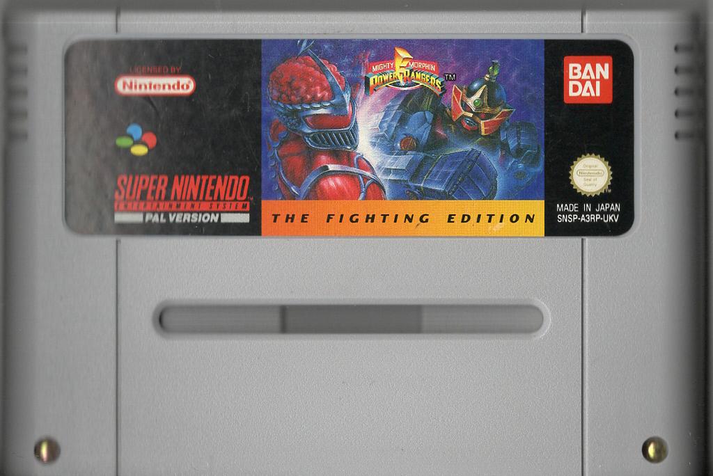 Mighty Morphin Power Rangers: The Fighting Edition - Super Nintendo - Modul Vorderseite