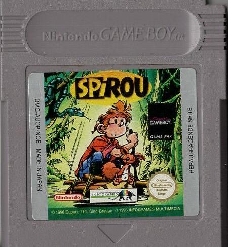 Spirou - Game Boy - Modul Vorderseite