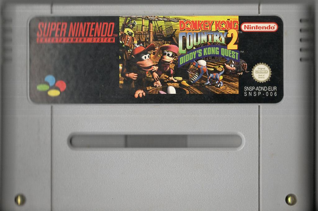 Donkey Kong Country 2: Diddy's Kong Quest - Super Nintendo - Modul Vorderseite