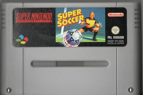 Super Soccer - Super Nintendo - Modul Vorderseite