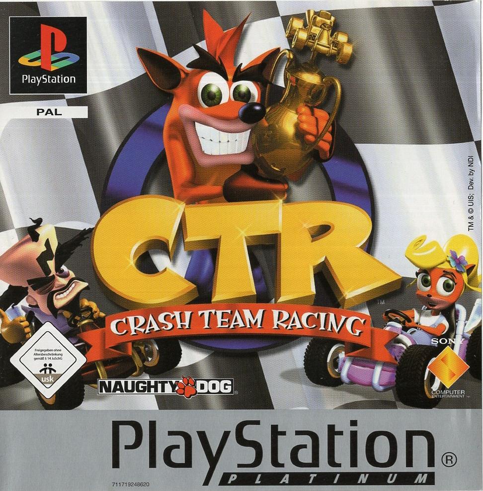 Crash Team Racing - PlayStation 1 Vorderseite