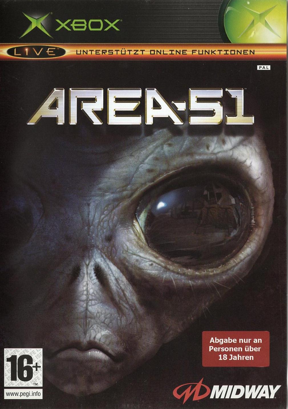 Area 51 - Xbox Vorderseite