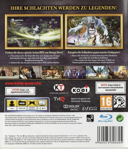 Trinity: Souls of Zill O'll - PlayStation 3 Rückseite