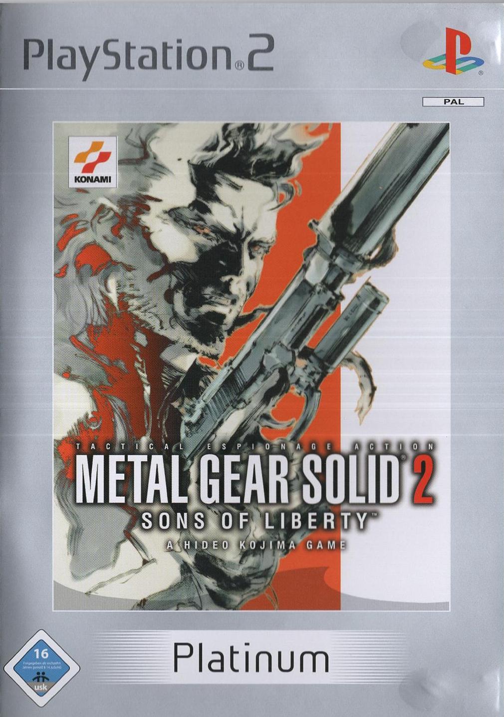 Metal Gear Solid 2: Sons of Liberty - PlayStation 2 Vorderseite