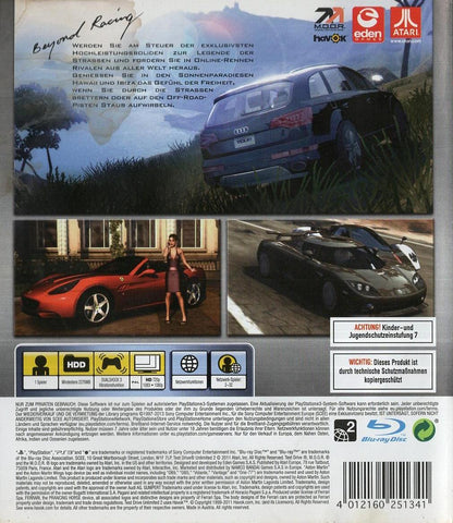 Test Drive Unlimited 2 - PlayStation 3 Rückseite