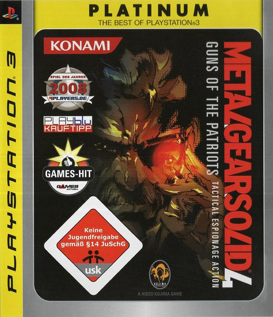 Metal Gear Solid 4: Guns of the Patriots - PlayStation 3 Vorderseite