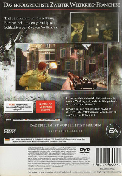 Medal of Honor Vanguard - PlayStation 2 Rückseite