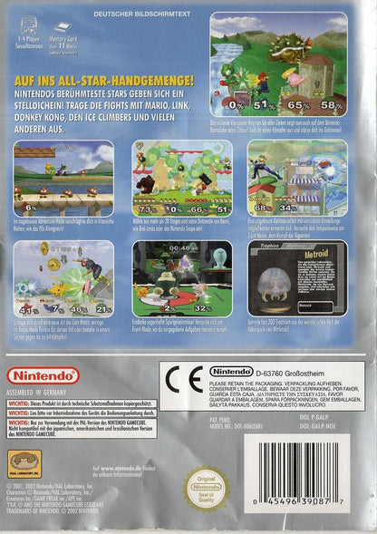 Super Smash Bros. Melee - Nintendo GameCube Rückseite
