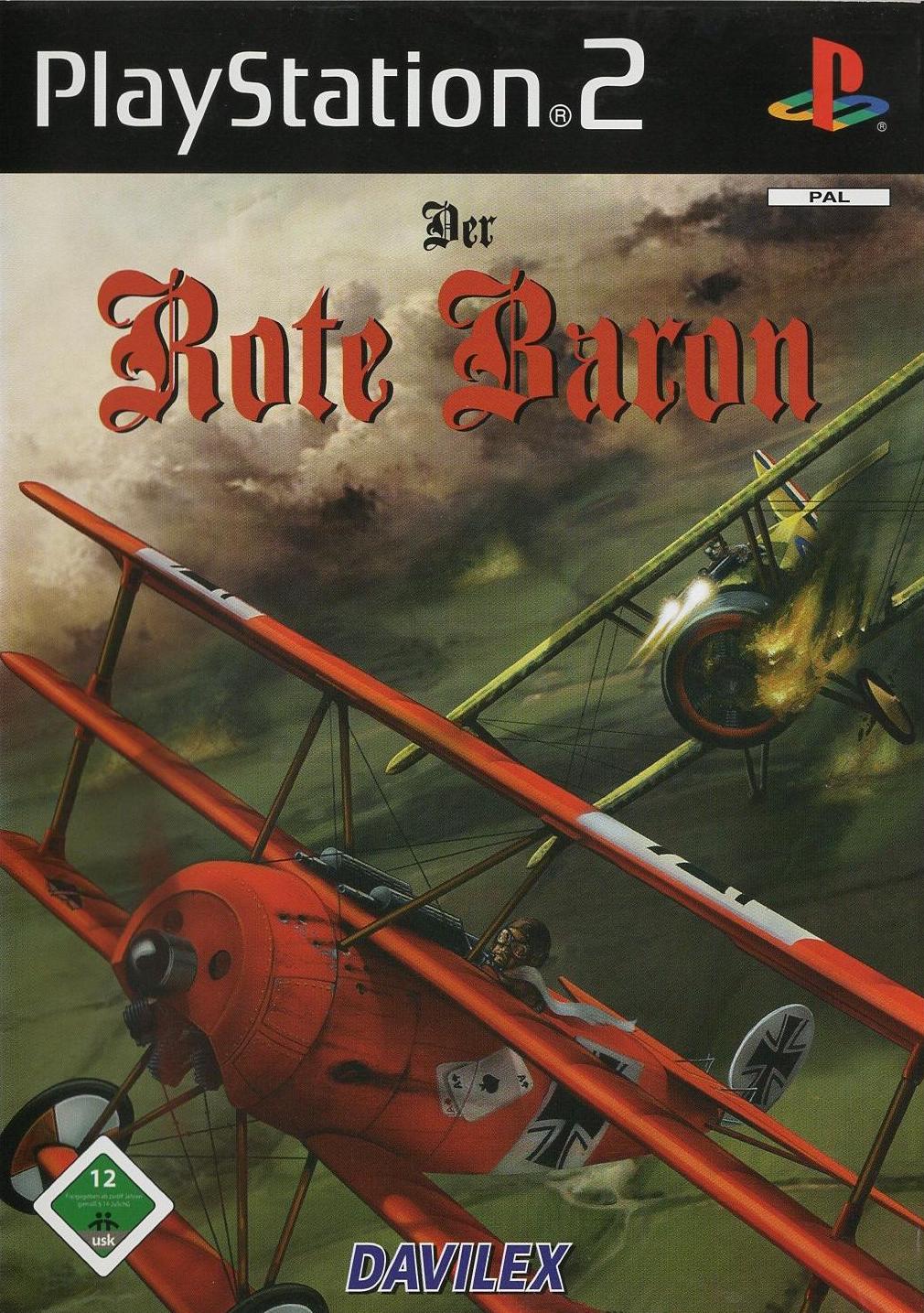Der Rote Baron - PlayStation 2 Vorderseite