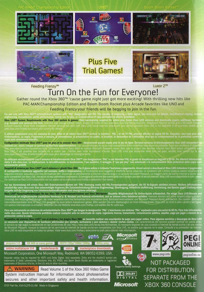 Xbox Live Arcade Compilation Disc - Xbox 360 Rückseite