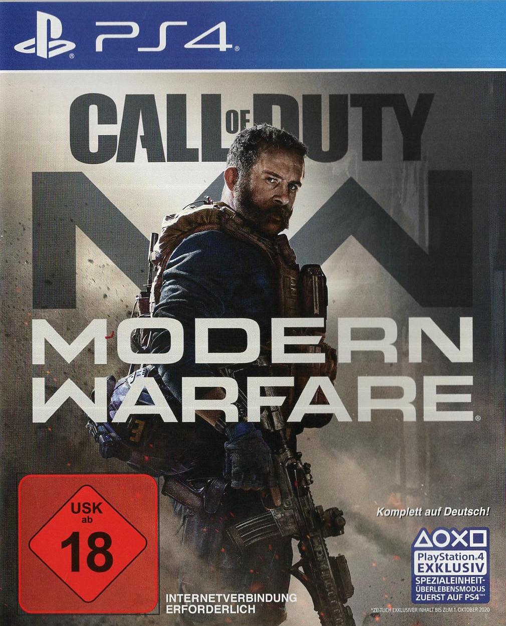 Call of Duty: Modern Warfare - PlayStation 4 Vorderseite