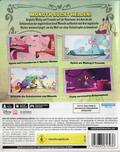 Disney Illusion Island - PlayStation 5 Rückseite