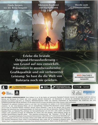 Demon's Souls - PlayStation 5 Rückseite