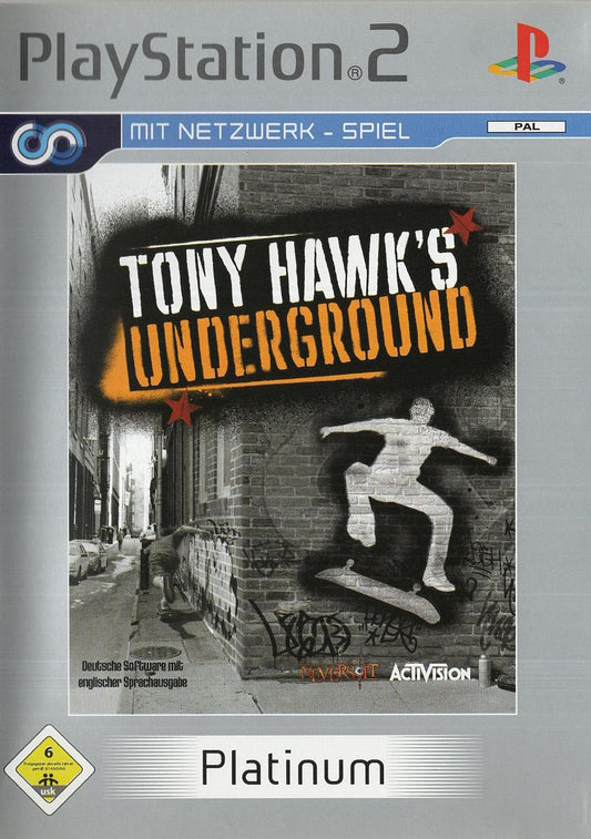 Tony Hawk's Underground - PlayStation 2 Vorderseite