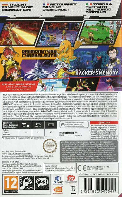 Digimon Story: Cyber Sleuth Complete Edition - Nintendo Switch Rückseite
