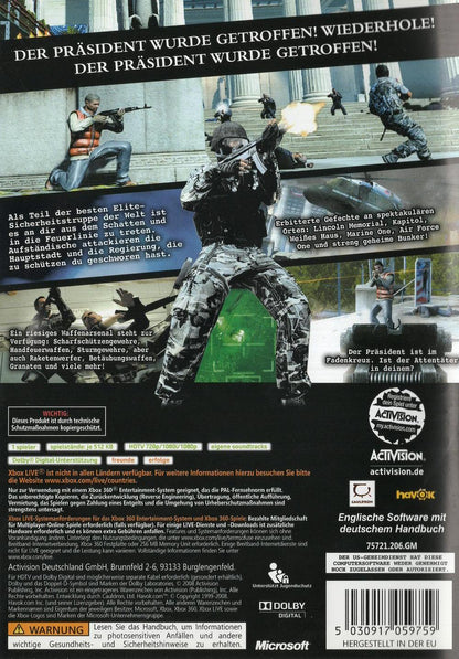 Secret Service - Xbox 360 Rückseite
